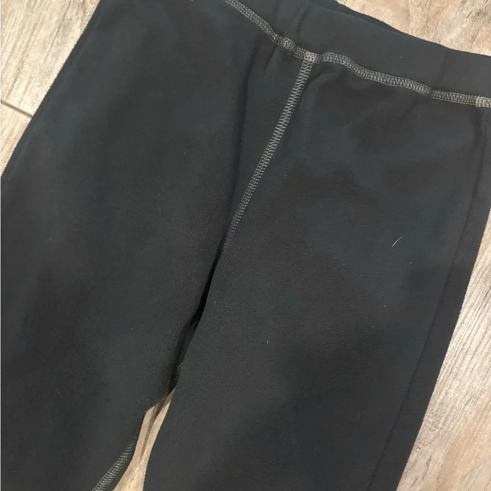 REI Kids Black Fleece Jogger Thermals Size Small (8) - Picture 2 of 5